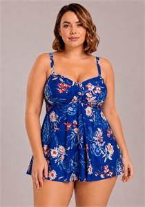 Dallas Spring Floral Swimdress with Wirefree Soft Bra D-E